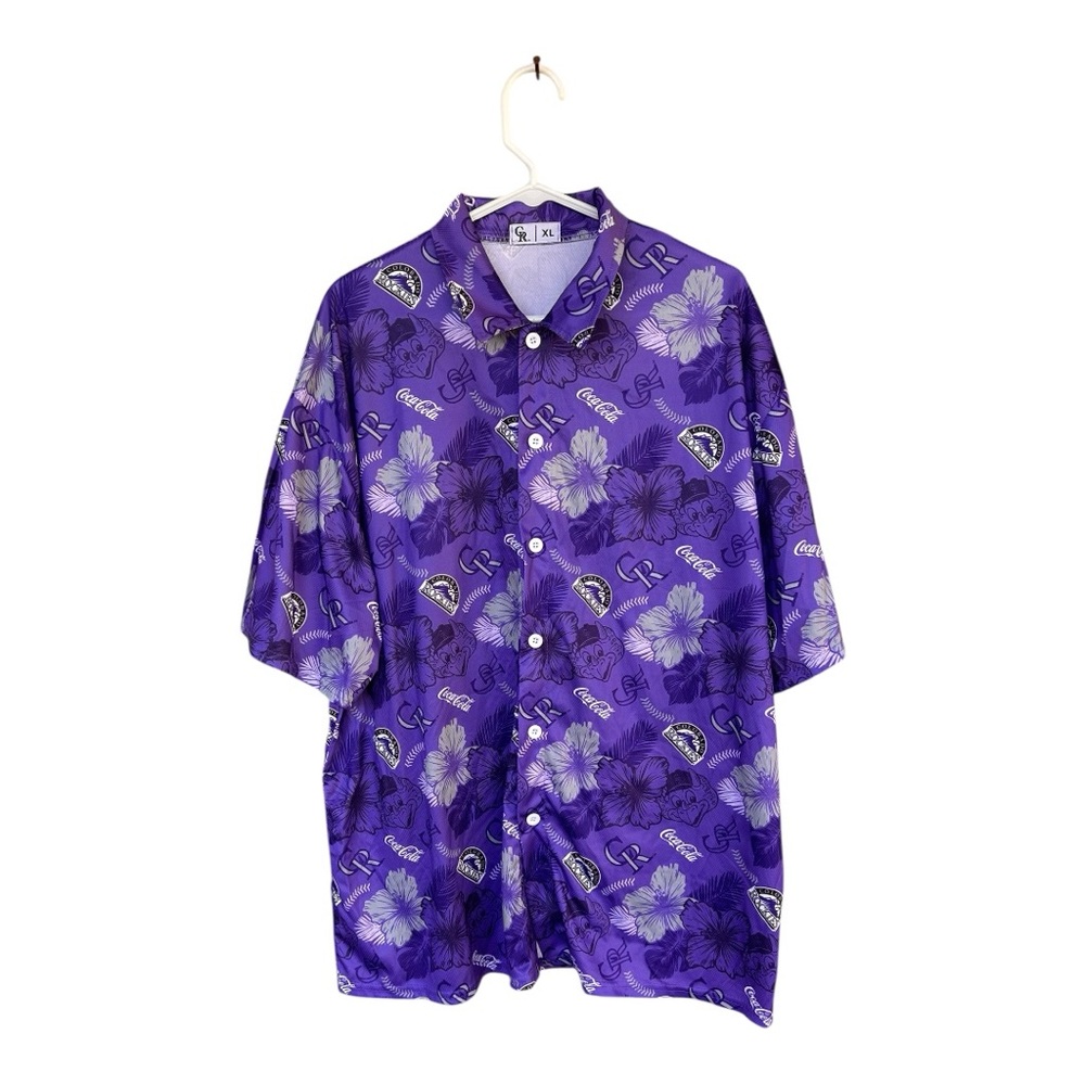 Colorado Rockies Hawaiian Shirt XL